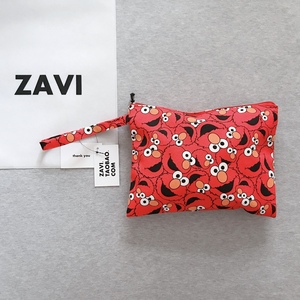ZAVI 原创 复古红色卡通手挽包。卡通可爱方形手拿包。ZAVI原创自