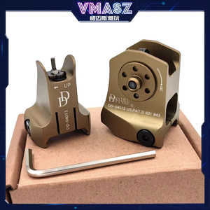 VMASZ金属DD机瞄Dd机械瞄M4前后瞄准MK18改装件KAC300金属CNC机瞄