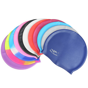 2023新款彩色游泳帽成人男式女士通用加大硅胶帽泳帽
