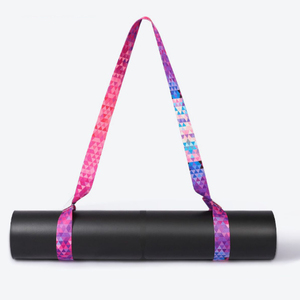 幻彩瑜伽垫捆绳可调节背带 固定便携收纳物品运动健身包一带多用