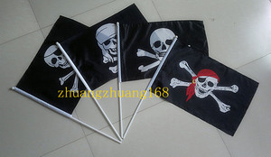 6号海盗旗红头巾海盗鬼节旗海盗派对旗帜海盗用品加勒比海盗派队