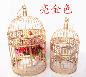 欧式 铁艺鸟笼 婚庆装饰 橱窗装饰鸟笼鸟笼 鸟笼拍摄道具