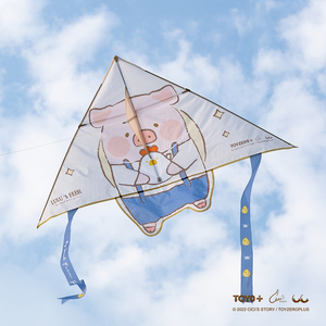 飞翔的lulu猪风筝农场系列儿童玩具卡通可爱户外野餐易飞小风筝