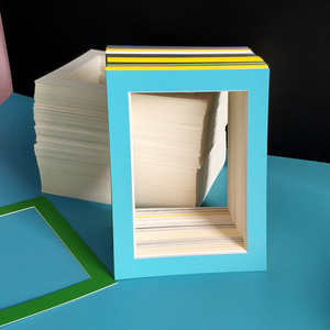 纸质相框diy 卡纸画框彩色简易相框照片展示挂墙创意纸框4开8K16K