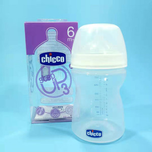 chicco/智高自然母感超宽口新生婴儿PP塑料奶瓶250/330毫升老款