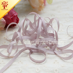 Silk Ribbon 100%真丝 丝带绣专用绣花真丝小带 纯色系 4MM B1002