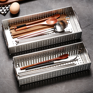 304不锈钢消毒柜筷子盒家用收纳快子勺子餐具篓厨房沥水篮筷子筒