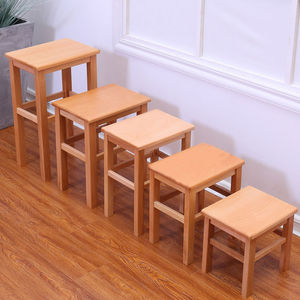 实木方凳全实木木头板凳学校家用登子小矮凳木凳餐饭凳四脚凳
