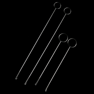 不锈钢牵绳器长反耳钩针穿带针 反穿器DIY金刚星月手链穿绳器工具