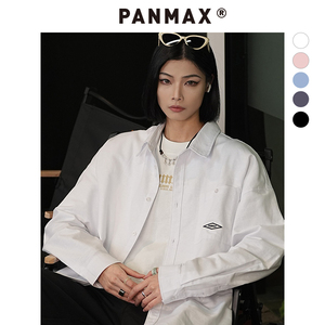 PANMAX大码潮牌设计感简约潮流加肥加大中兴春夏款长袖衬衫外套男