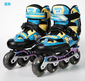 米高碳纤轮滑鞋HR6花式儿童刹车平花溜冰鞋平花男女专业溜冰鞋