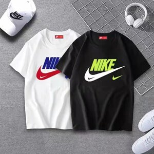 Nike耐克2024新款夏季纯棉短袖T恤男宽松大码运动体恤半袖情侣潮