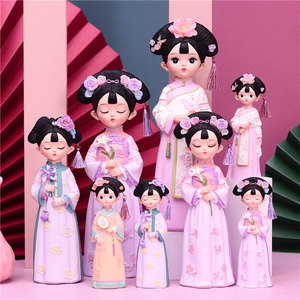 少女心小摆件格格系列故宫博物院文创意宫廷人物装饰品中国风娃娃