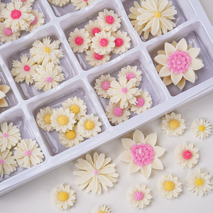 代可可脂巧克力花朵成品生日蛋糕装饰立体小雏菊樱花菊花烘焙装扮