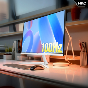 HKC惠科27英寸100HZ高清显示器家用办公IPS电脑屏幕24白色V2717W