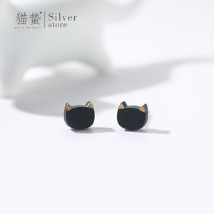 猫蛰S925纯银耳针耳钉女生高级感独特小众设计感2023新款洋气耳饰