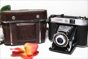 红梅120相机折叠皮腔风琴120机械胶片胶卷老相机