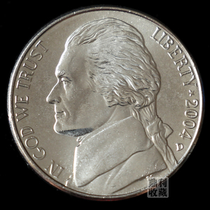 流通旧币 美国5美分白宫21.2mm美洲外国钱币外币硬币真币收藏货币