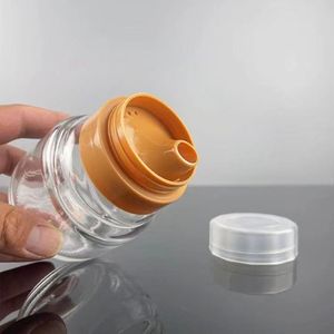 野生蜂蜜装食品级无铅玻璃纯手工八角蜂蜜瓶家用大口径储物瓶罐