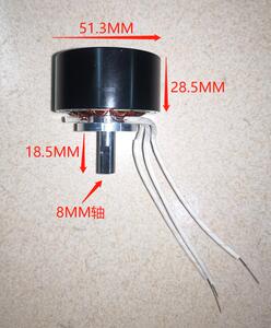 达滔发电机微型无刷三相永磁无刷两用马达60W100水车风力12v24v订