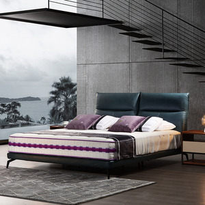 ARIS爱依瑞斯北欧现代简约1.8米卧室双人真皮软床