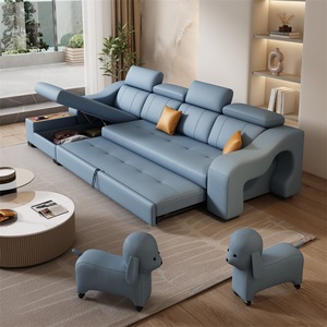 爱森堡达芬帝科技布沙发床折叠两用多功能储物小户型2023新款沙发