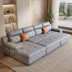 达芬帝爱森堡沙发床科技布现代简约小户型客厅多功能可折叠沙发