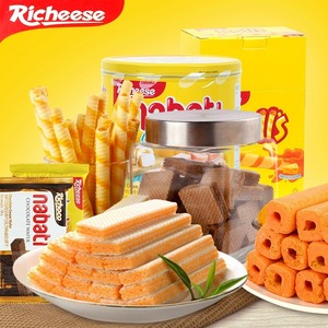 印尼进口零食丽芝士纳宝帝咸芝士威化夹心饼干奶酪棒休闲家庭盒装