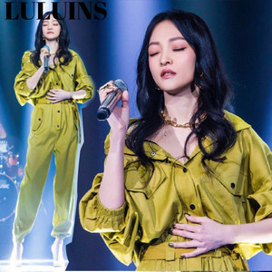 LULUINS新款我是歌手张韶涵明星同款衣服时尚女装工装连体衣裤女