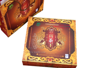 龙园号2006年易武老树茶王饼礼盒装 每盒一片400g生饼