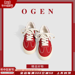 【日本ULOVAZN】~@板鞋红色新款平底保暖帆布鞋低帮英伦风女鞋