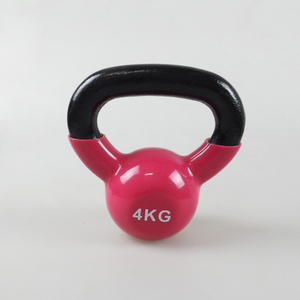 4公斤浸塑壶铃浸塑哑铃哑铃球包胶哑铃健身装备正品kettle bell