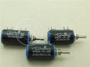 WXD3-13-2W多圈10圈线绕电位器100R欧220R 1K 2.2K 4.7K10K33K47K