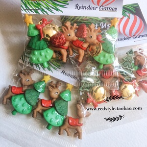 5615 Reindeer Games 麋鹿铃铛 圣诞树 满150包邮
