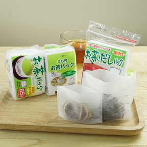 日本进口茶包袋无纺布煮茶袋带拉绳一次性食品卤料袋煲汤煎药包