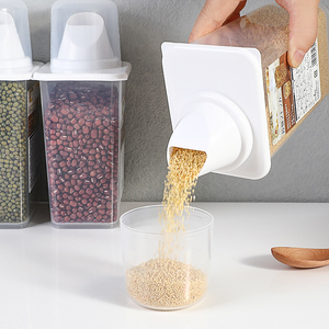 日本ECHO食物收纳罐防潮小米桶日式家用五谷杂粮麦片面粉桶带刻度