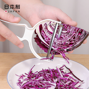 日本进口卷心菜刨丝器蔬菜刮丝刀切卷心菜刨刀果蔬沙拉切丝削皮器