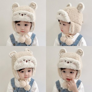 日本宝宝帽子春秋款婴儿冬季可爱超萌护耳帽男女童个性儿童雷锋帽