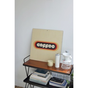 嘻物所 《COFFEE》咖啡角装饰画木板挂画复古波普艺术小众原创
