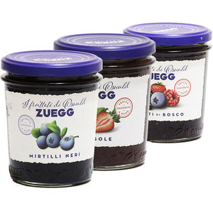 嘉丽zuegg果酱草莓蓝莓黑莓森林无花果酱320g德国进口酸奶面包酱