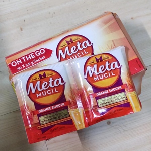 北京发货美国 Metamucil美达施 膳食纤维粉香橙味代餐粉冲调30袋