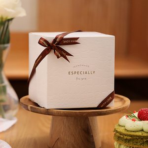 蛋糕盒子包装盒提拉米苏卷一次性方形小甜品西点千层切块烘焙定制