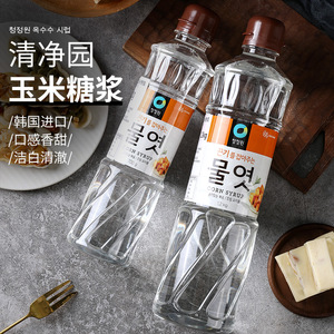 水怡玉米糖浆韩国清净园麦芽糖太妃糖糯米船烘焙专用水饴转化糖稀