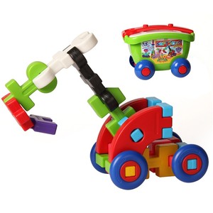 Toyroyal皇室儿童拼插积木益智创意拼装搭塑料大颗粒2-6岁积木车