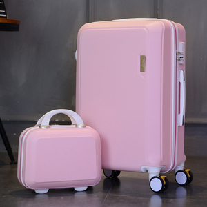韩版万向轮24寸拉杆箱子母套箱女学生行李箱小20寸密码箱登机箱
