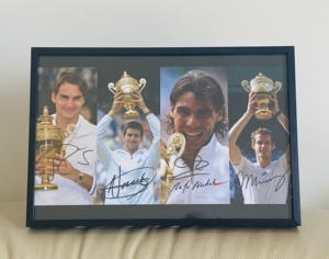 费德勒 Federer 纳达尔 安迪.穆雷 德约科维奇 签名 照片