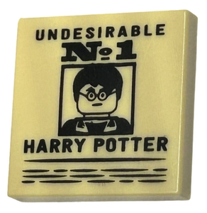 LEGO乐高 3068bpb2006 光面板 印刷 2x2 哈利波特 预言家日报 米