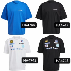 Adidas三叶草 印花贴布复古短袖T恤 HA4742 HA4743 HA4746 HA4747