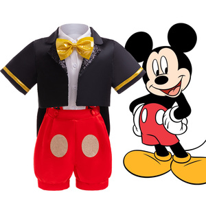 米奇儿童服婴幼儿米老鼠衣服迪士尼六一节服装Mickey cos男童表演