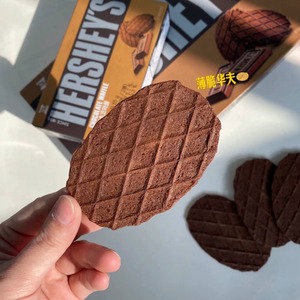 韩国进口零食 好时HERSHEY'S浓厚巧克力华夫松饼薄脆饼干